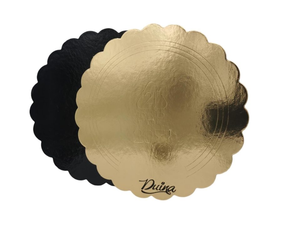 dischi oro nero merle person Dischi oro/nero bordo merlettato personalizzati - immagine 1