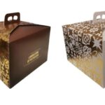 Scatola panettone Mosaico Gold